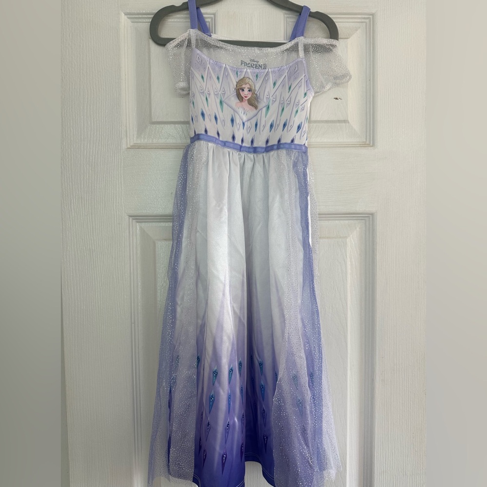 Disney Frozen II Purple and White Dress